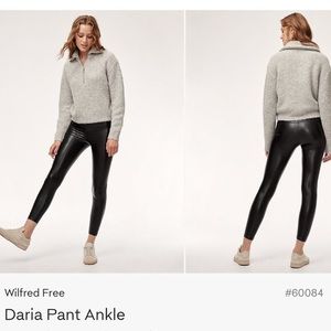 Wilfred Mid Rise Vegan Leather Daria Leggings